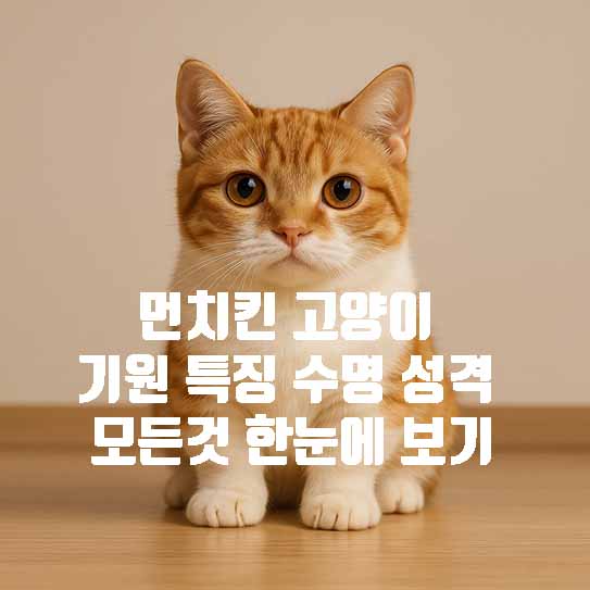 먼치킨 고양이 기원 특징 수명 성격 모든 것 한눈에 보기