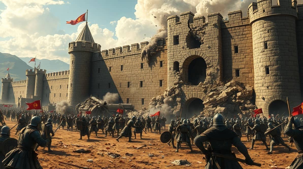 포위 공격의 기술과 성이 무너지는 방식