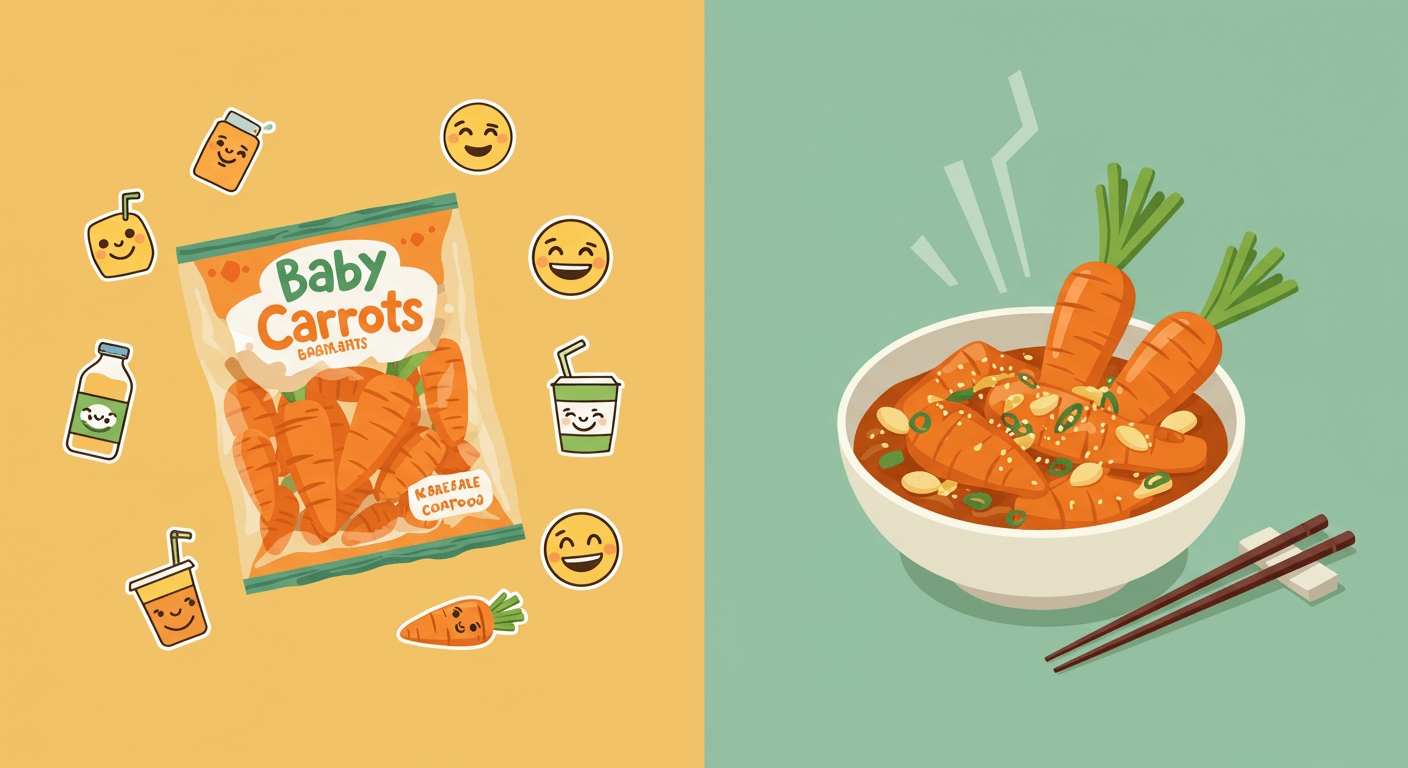 미국인이 즐겨 먹는 당근 간식, 한국과 차이점은?