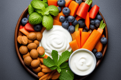 건강한간식-과일-견과류