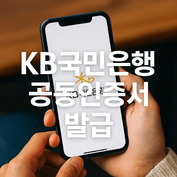 KB국민은행 공동인증서 발급 썸네일