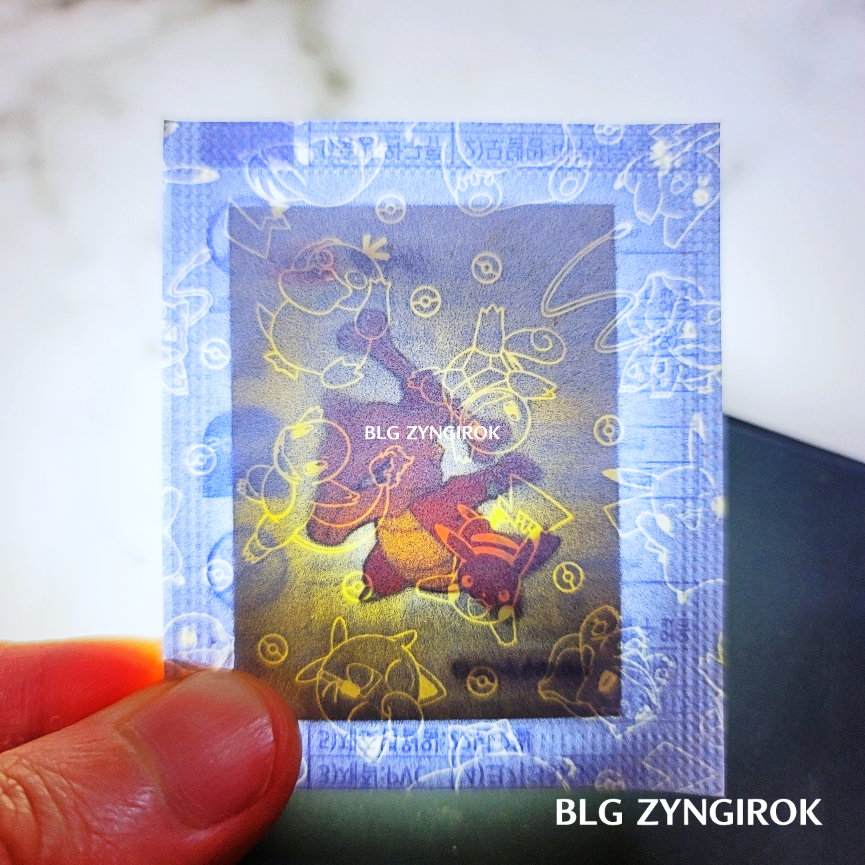 포켓몬스터-띠부띠부씰-텅구리를-들고있다.