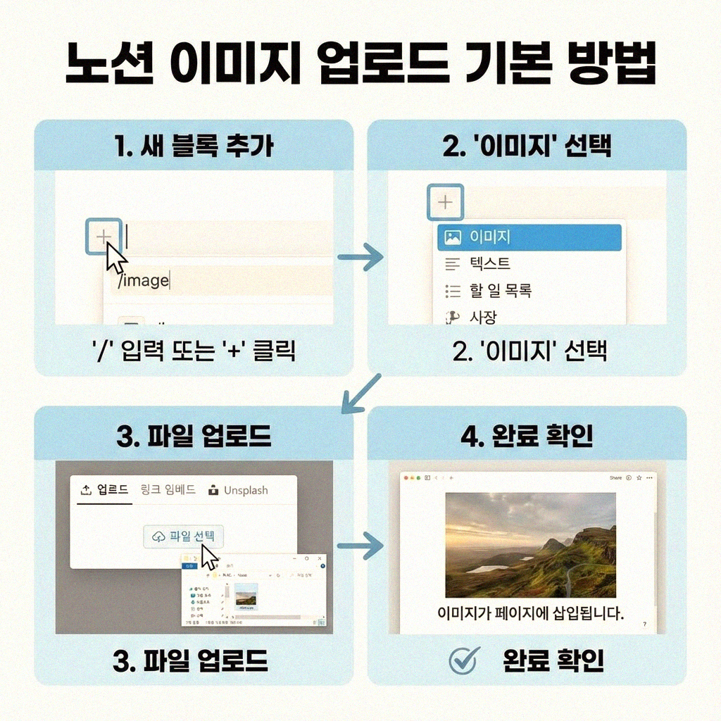 노션에 이미지 업로드 이것만 알면 끝나요
