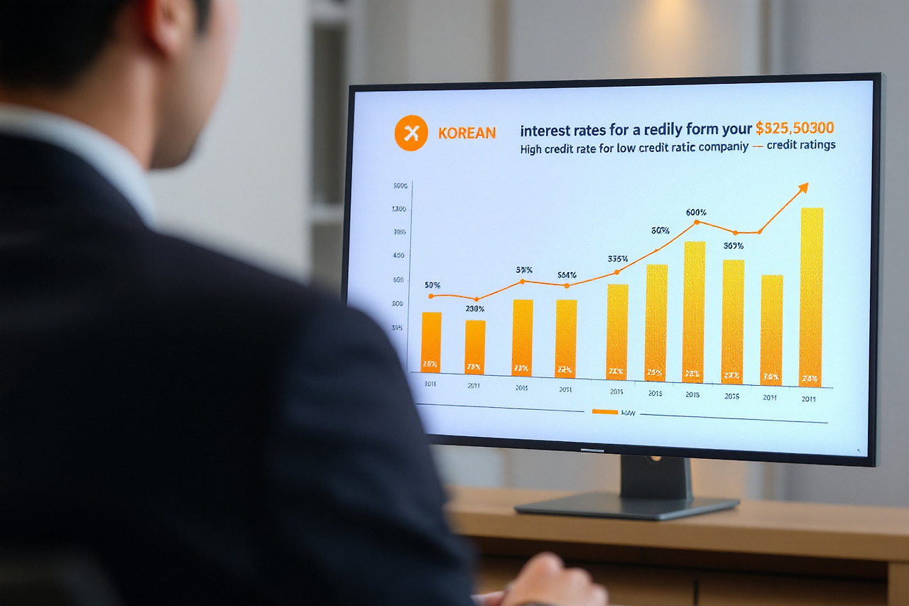 신용등급 확인하는 모습