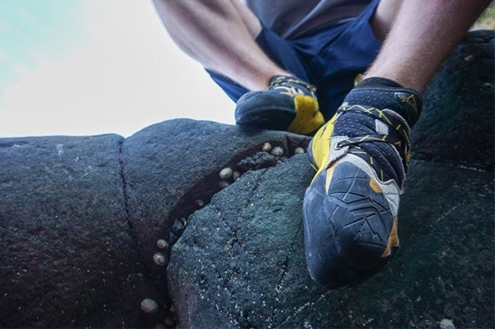 자연바위에 적합한 암벽화의 모습