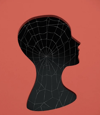 다홍색-바탕에-인간-모형