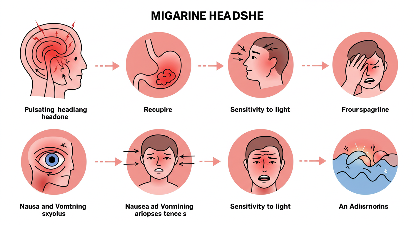 편두통 관련 이미지