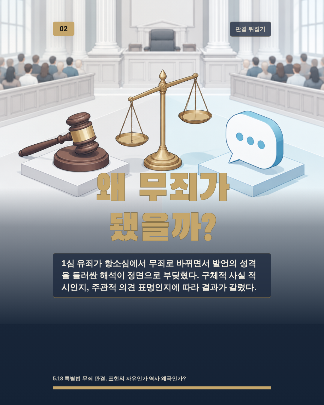 왜 무죄가 됐을까?