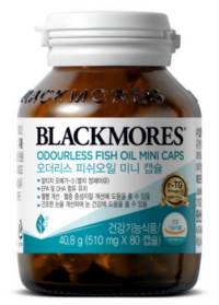 블랙모어스 오더리스 피쉬 오일 미니 캡슐, 80정, 1개