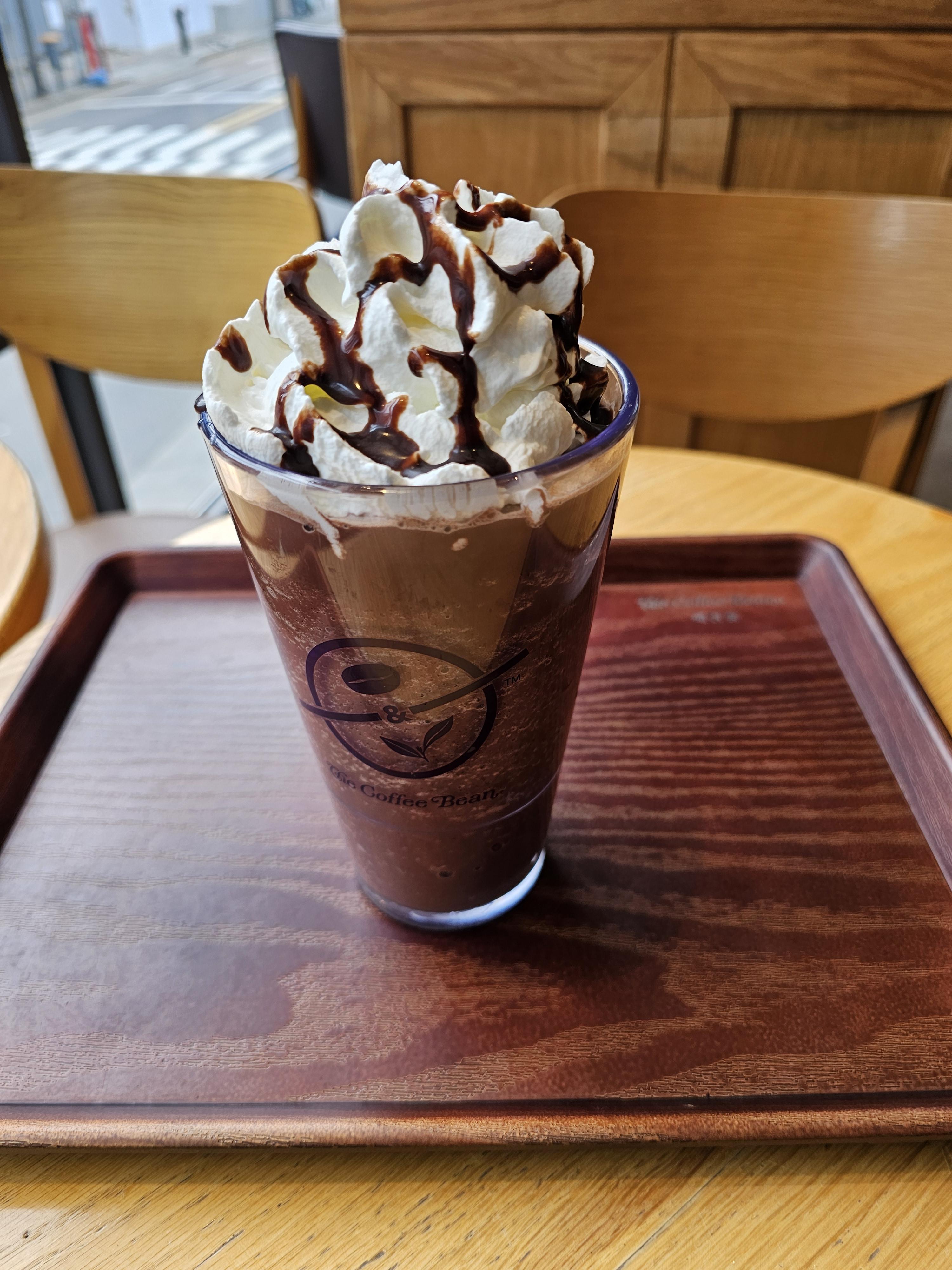 커피빈 퓨어더블초콜릿 블렌디드