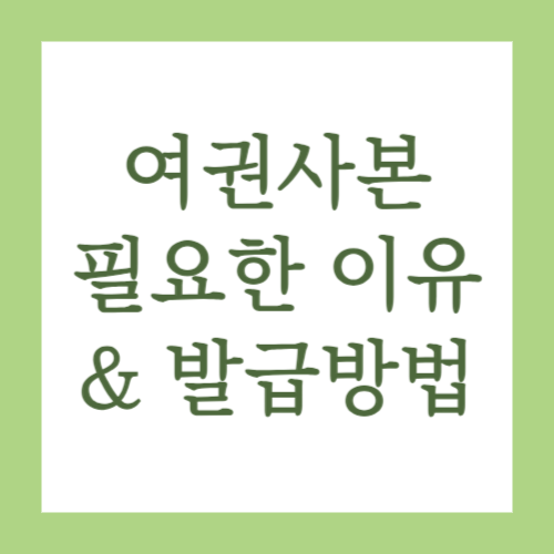 여권사본