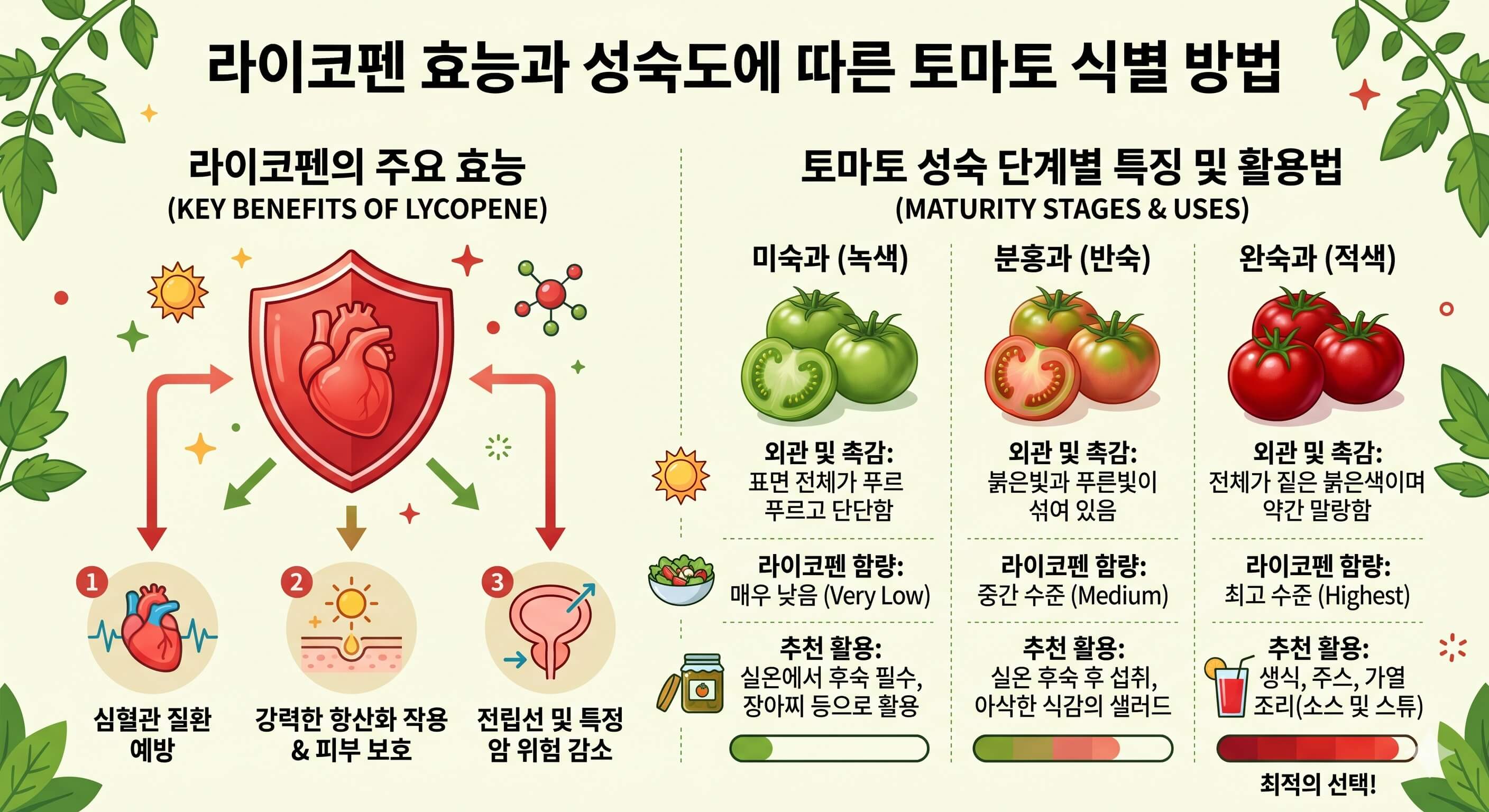 라이코펜의 효능과 성숙도에 따른 식별법