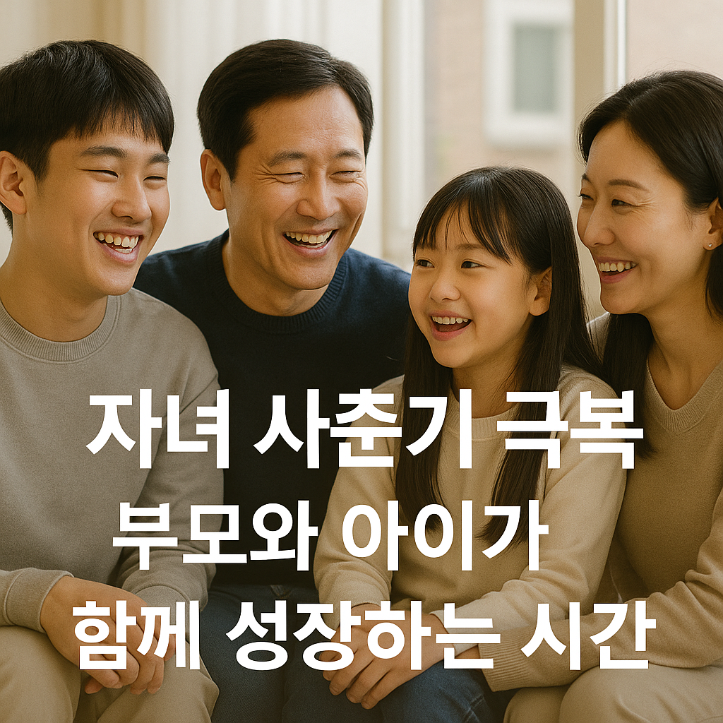 자녀 사춘기 극복 부모와 아이가 함께 성장하는 시간