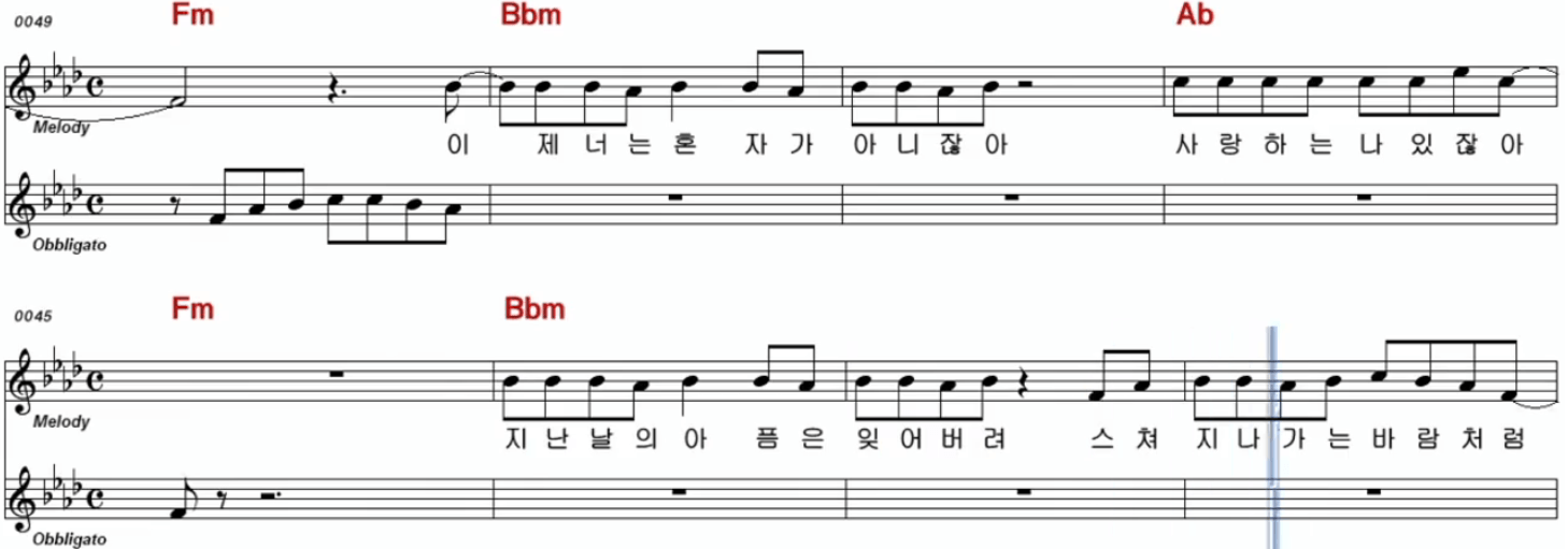 남진 둥지 악보