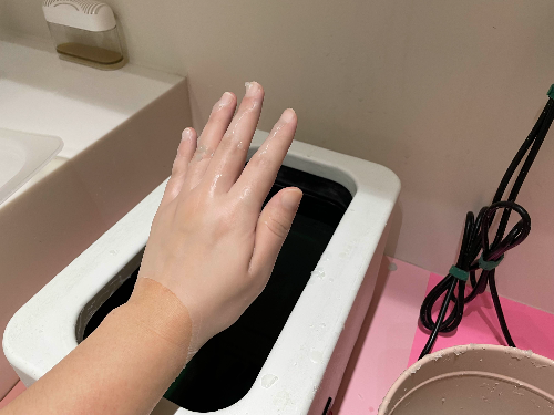 파라핀 치료모습