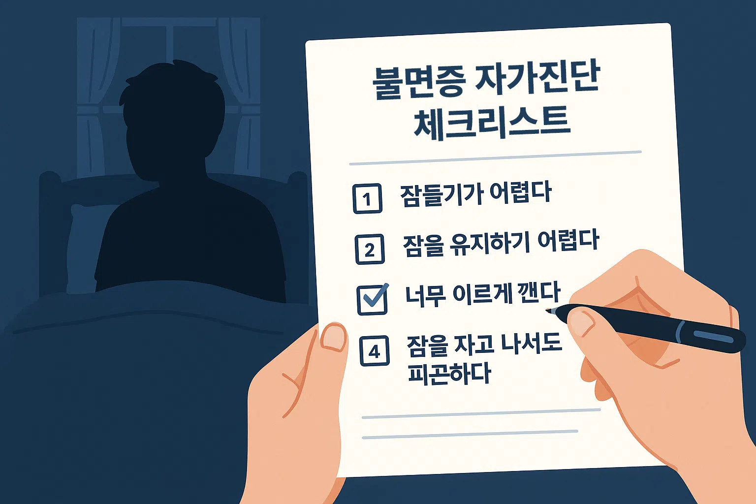 불면증 자가진단 체크리스트