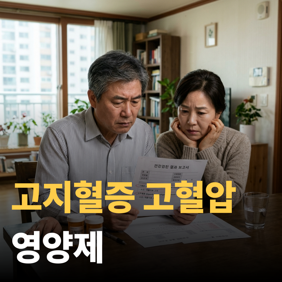 고지혈증 고혈압 영양제 오메가3 코큐텐 혈관 정보