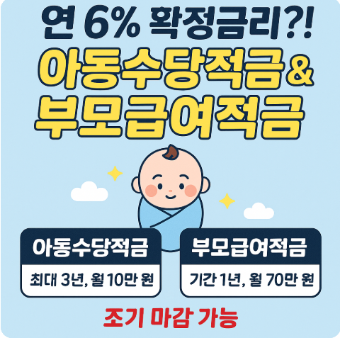 아동수당, 부모급여 적금