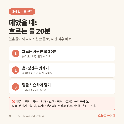 주방 화상&middot;냄비 손잡이, 조리대 안쪽에 놓아도 아이가 당길 수 있을까요? 화상의 60%는 주방에서