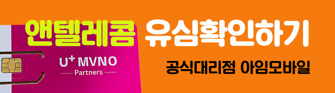 앤텔레콤 호환유심 확인