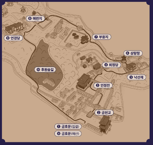 달빛기행 관람동선