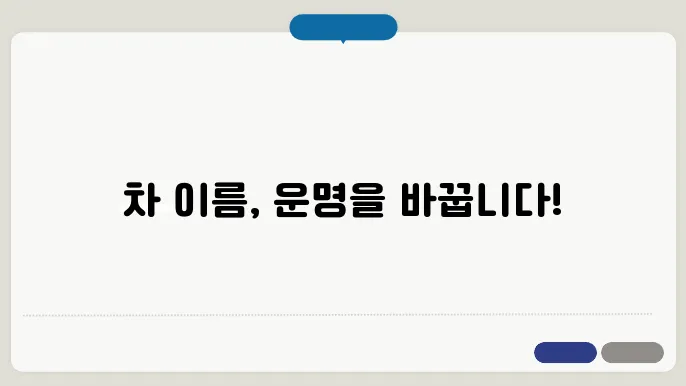 차이름짓기, 작명 상호명 이름 짓기 추천 정보 총정리