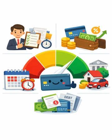 신용점수 계산 방식과 평가 항목 구조 설명10