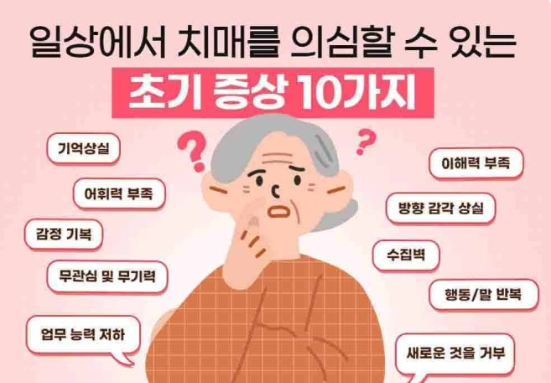 치매 증가와 가족의 부담 대처 필요성 관련 이미지