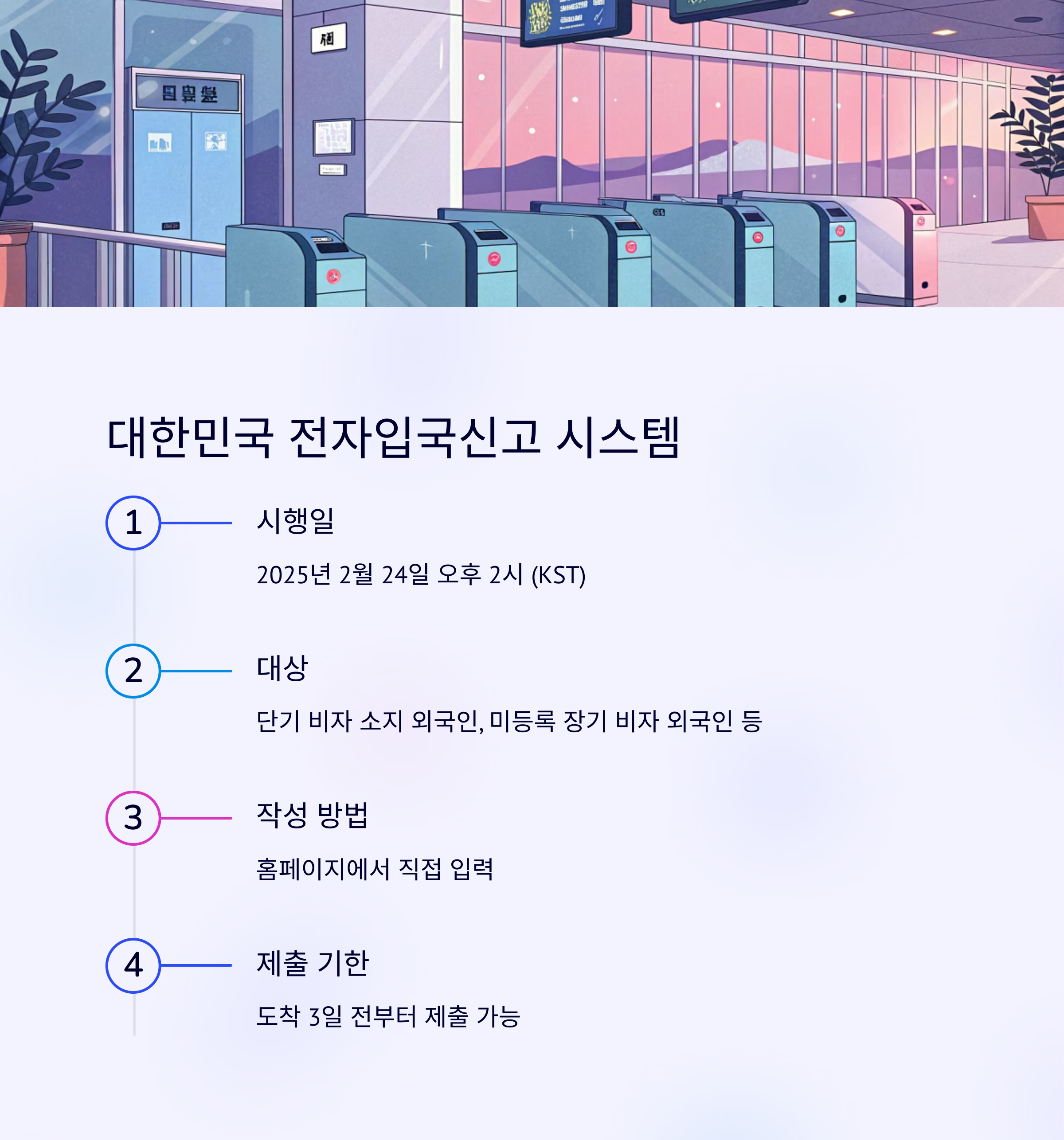 대한민국 전자입국신고 시스템