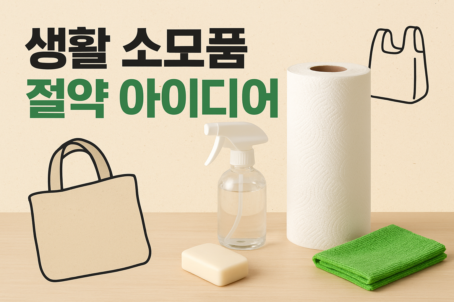 생활 소모품 절약 아이디어