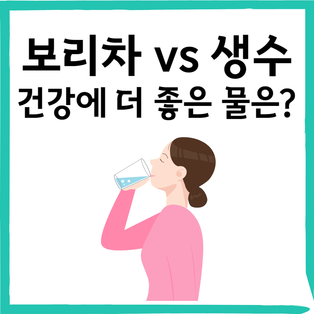 보리차와 생수 몸에 더 좋은 물은? 건강을 위한 물마시기 꿀팁
