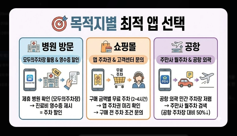 [주차 앱] 무료주차장 찾기(상세 비교, 특화 기능, 절약 전략)(+ 사용 꿀팁)