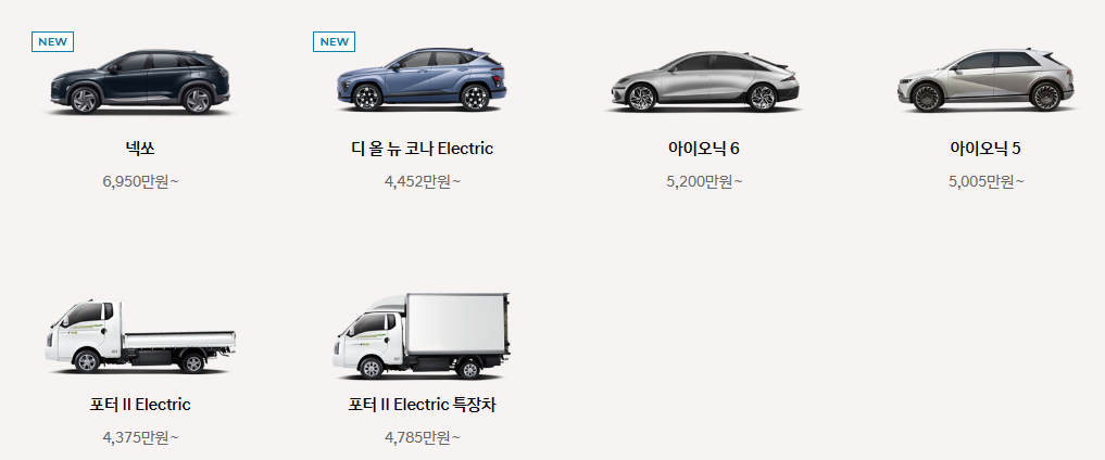 2023 현대차 종류, 가격 총정리!! (현대자동차 승용차, SUV 종류)