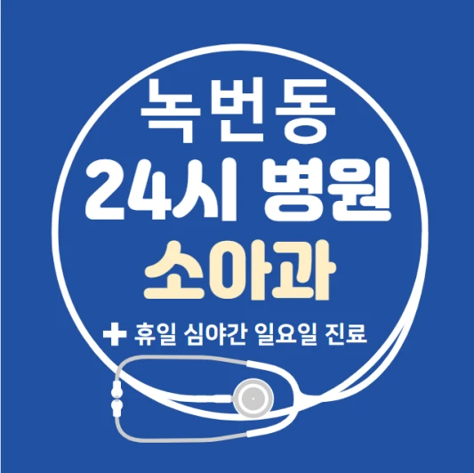 은평구-녹번동-24시간-병원-소아과-토요일-야간-일요일-진료-당직병원-찾기
