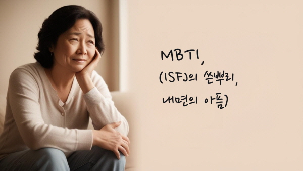 ISFJ, 조용한 배려 속에 감춰진 외로움과 자기 부정에 관한 사진