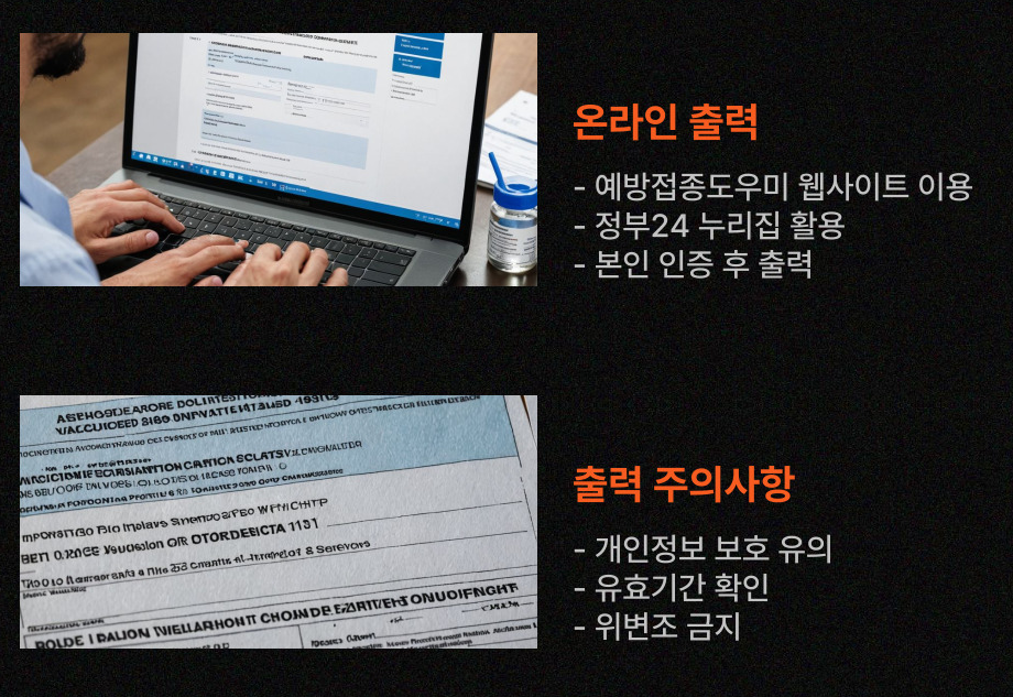 예방접종증명서 발급, 프린트 없이 스마트폰으로 끝내는 법