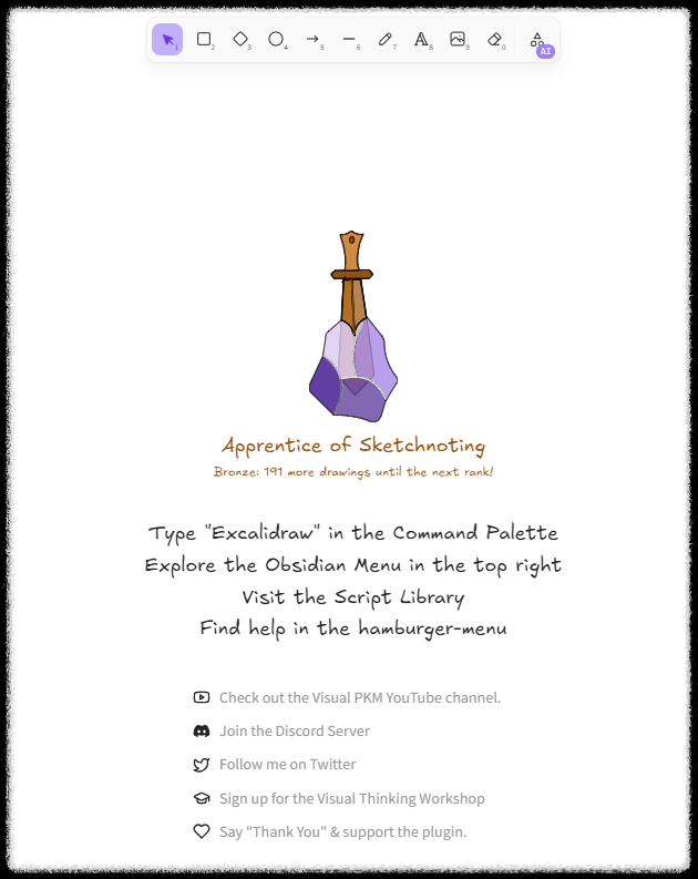 디지털 만다라트 작성법 : 옵시디언 엑스칼리드로우로 신년 목표 관리하기 계획 세우기 시각화 다짐 정리