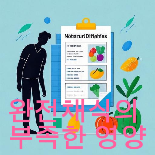 완전채식의 부족한 영양과 정신건강 위험