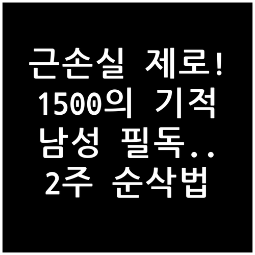 남성 1500칼로리 식단 근손실 없는..