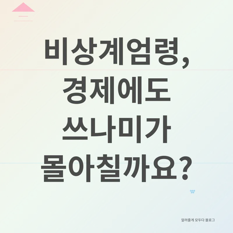 비상계엄과 경제_1