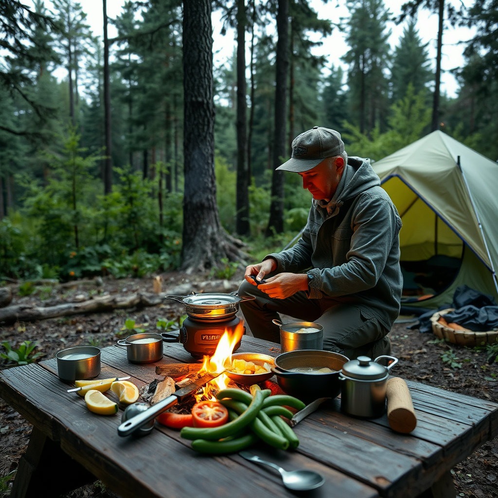 혼자 즐기는 캠핑 요리