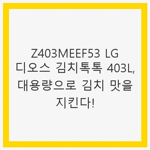 LG 디오스 오브제컬렉션 김치톡톡 402L 3등급