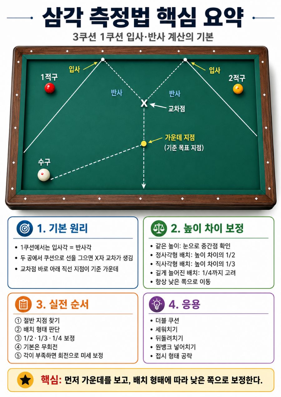 삼각 측정법 핵심 내용