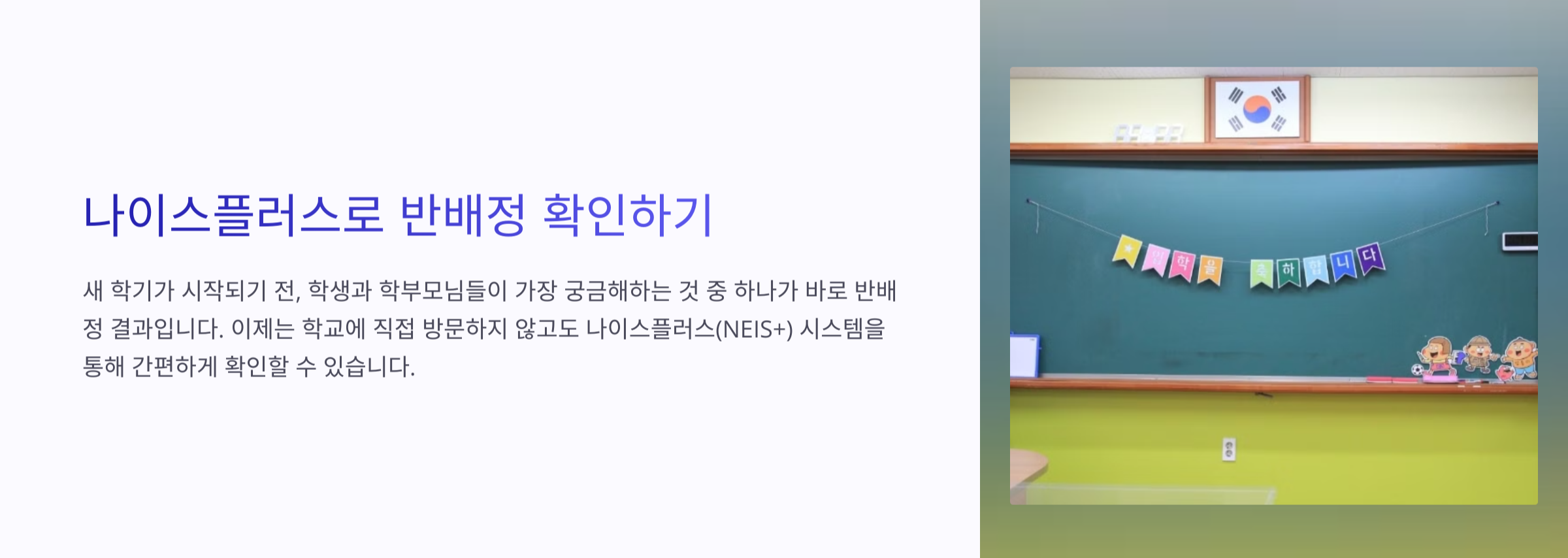 반배정 보는 법, 나이스플러스 이용하기