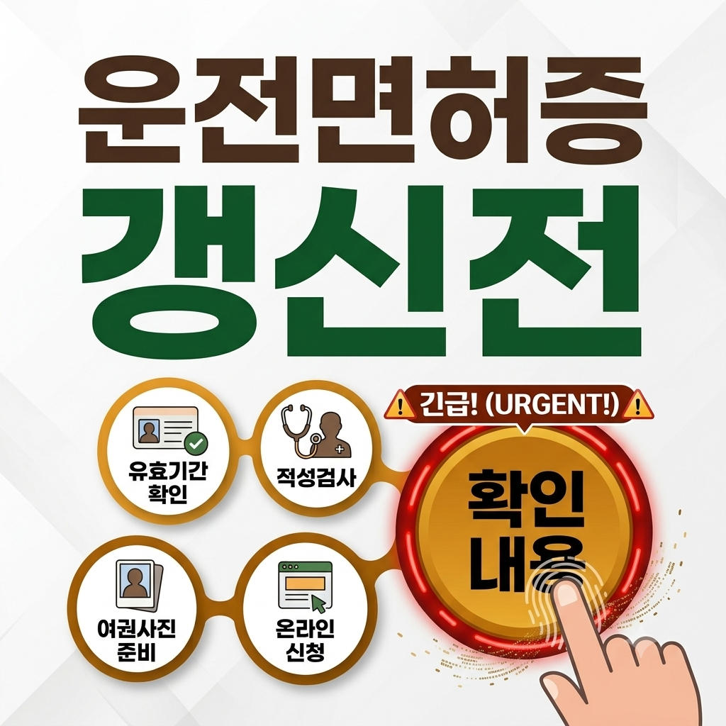 운전면허증 갱신 기간 신청 방법, 2026년부터 달라진 기준