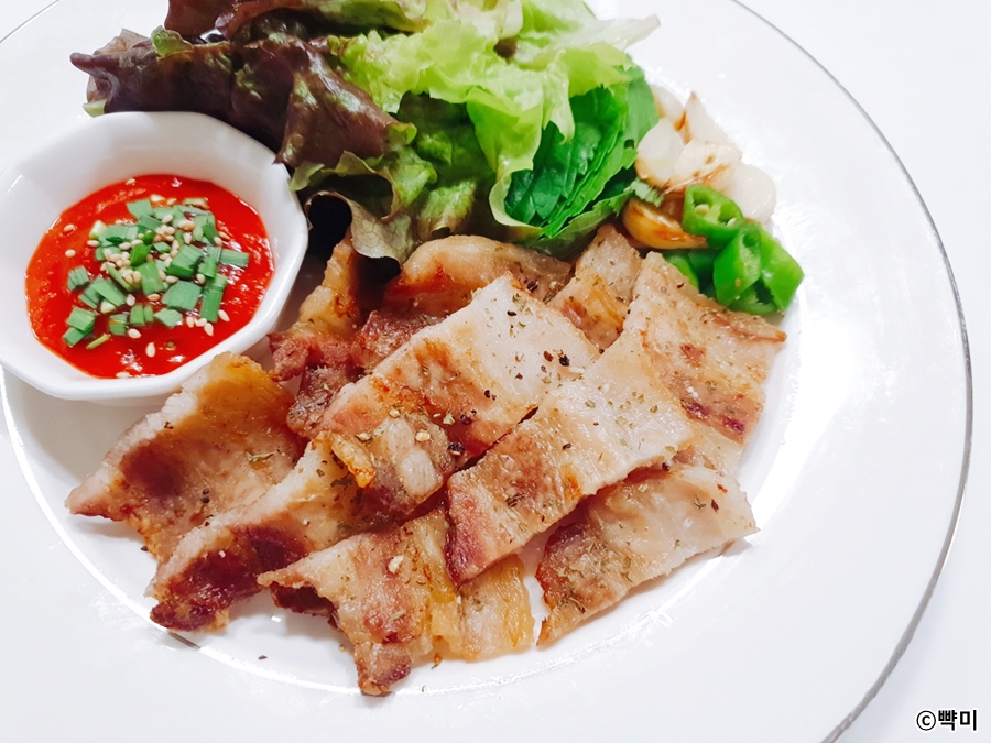 삼겹살굽기-에어프라이어-삼겹살구이-요리-시간