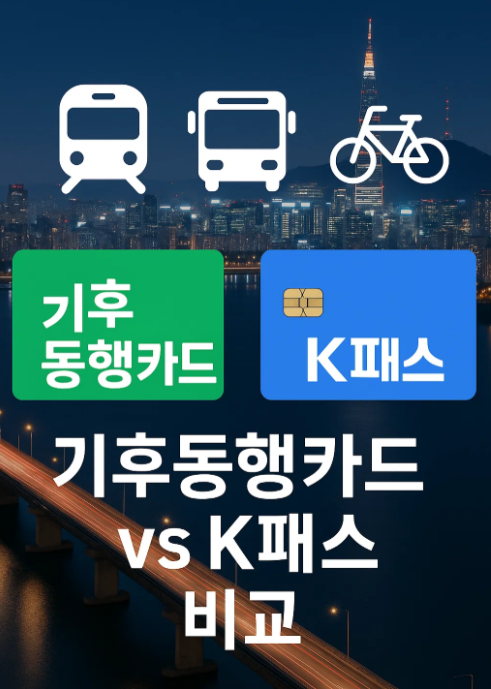 기후동행카드 vs K패스 완전 비교