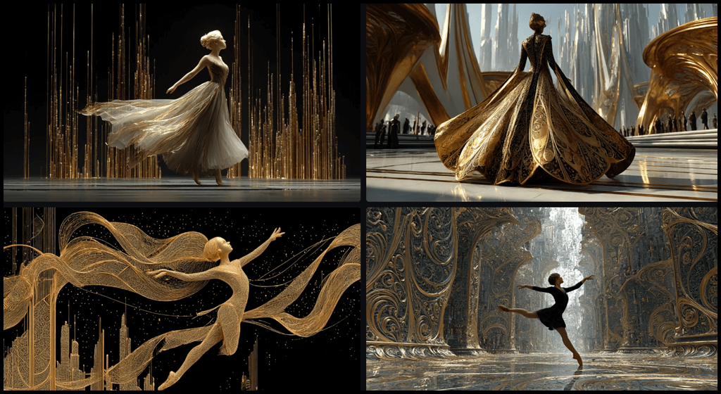 나만의 실험 아르누보 × 디스토피아 Midjourney