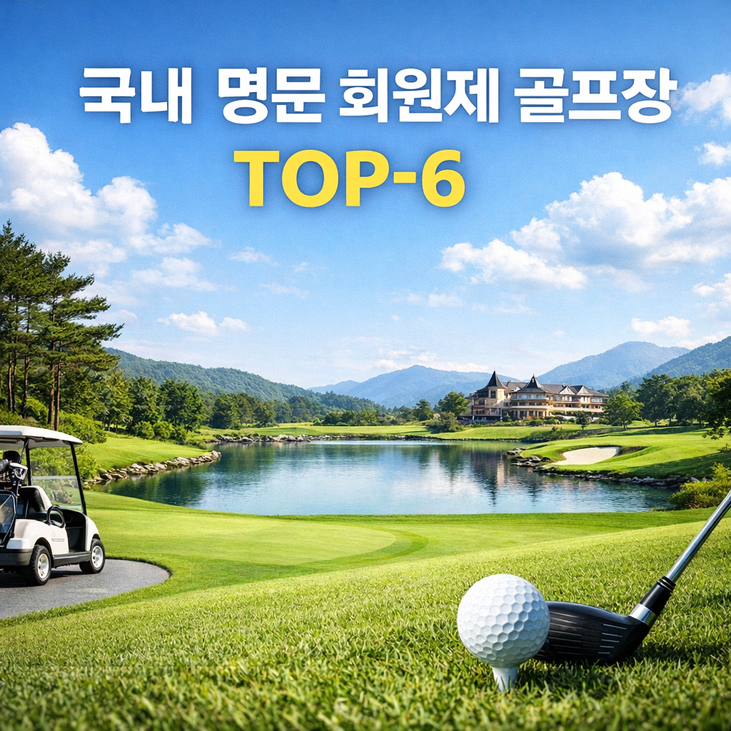 국내 명문 회원제 골프장 TOP-6