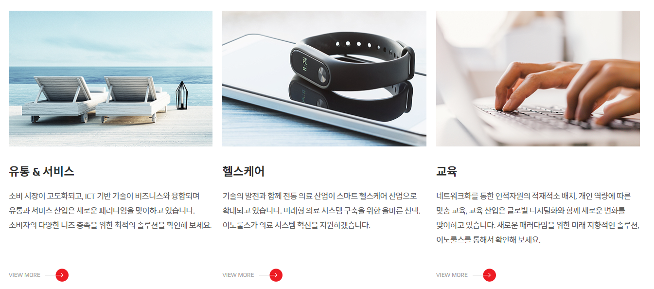 이노룰스 비즈니스 영역(출처 : 이노룰스 홈페이지)